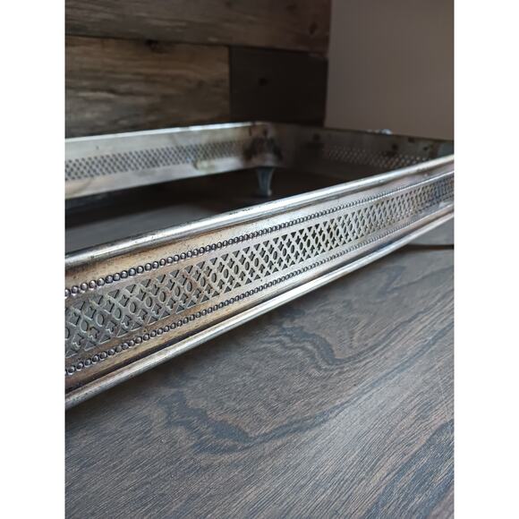 Vintage Silver Plate Footed Casserole Dish Stand - Picture 5 of 5